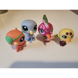 Littlest Pet Shop Birds Lot Of 4